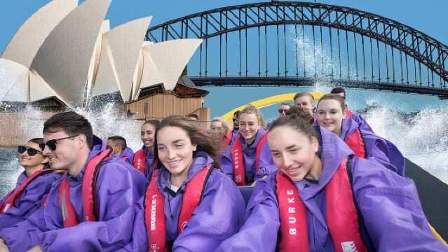 Giro di 30 minuti in motoscafo nel porto di Sydney sul Thunder Twist