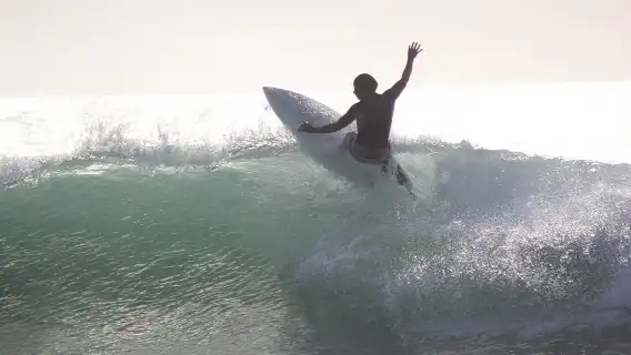 Surfing on Gran Canaria 