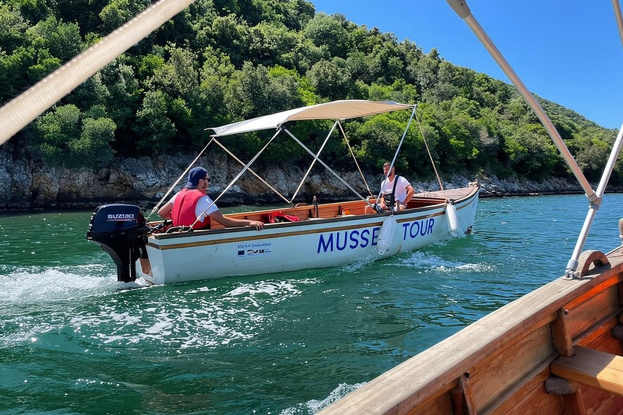 Ksamil: Mussel Sailing Tour with Food and Drink in Albania