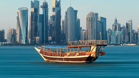 Doha: Du ngoạn bằng thuyền Dhow buổi tối ngắm cảnh đường chân trời thành phố