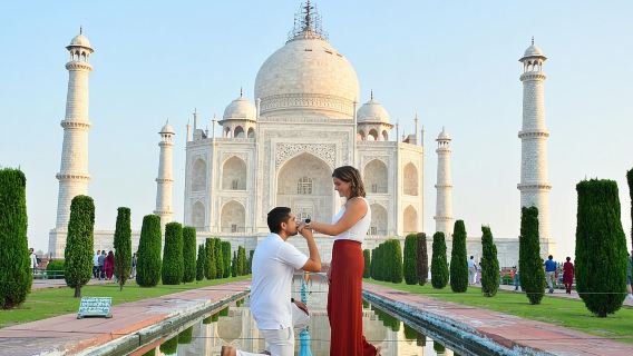 Delhi: Tagesausflug zum Taj Mahal und nach Agra mit dem Schnellzug (All-inclusive)