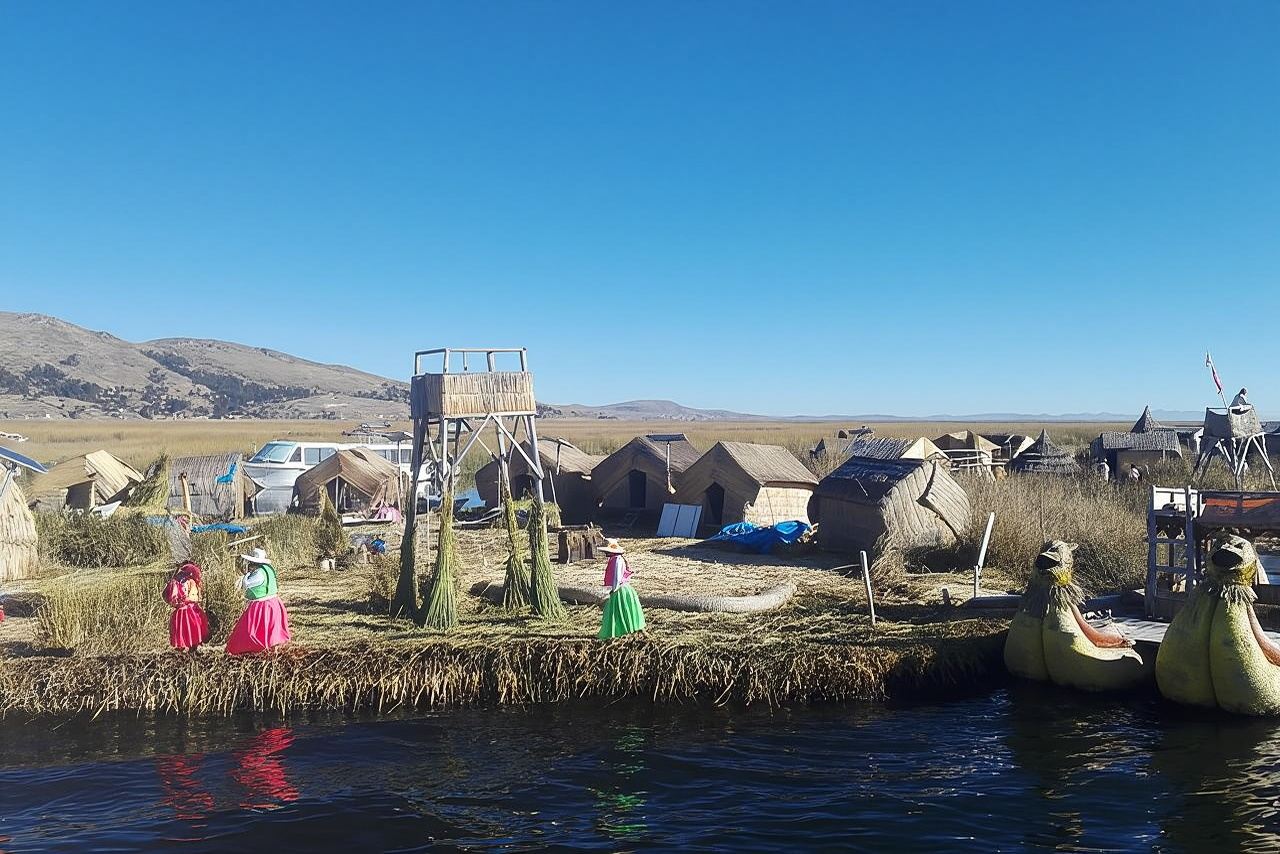 Schwimmende Insel der Uros