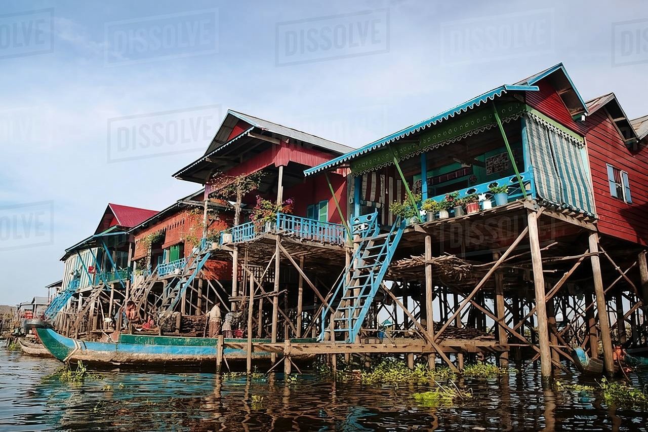 Sunset tour of Kampong Phluk stilts home village on the Tonle Sap