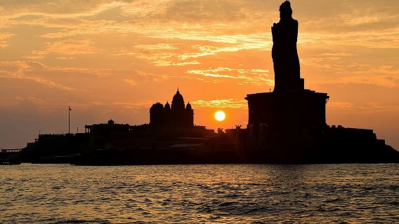 Tagesausflug zum Strand von Kanyakumari und zum Padmanabhapuram-Palast