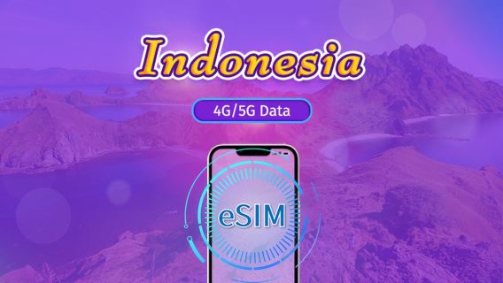 Indonesia | 4G/5G eSIM | Day Pass/Total Package | 24H | 1-30 days | QR code