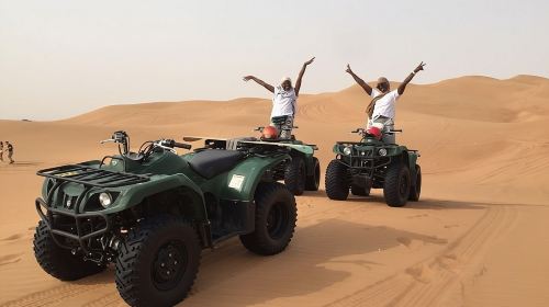 Dubai Self-drive Quad Bike, Sand Boarding, Camels & Refreshments 5