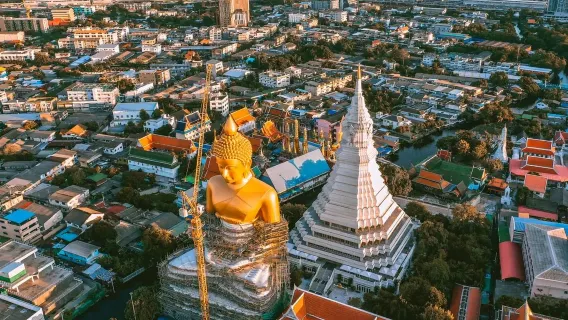 Dagsrejse til Bangkok Wat Paknam, Ancient City (Muang Boran) og Erawan Museum