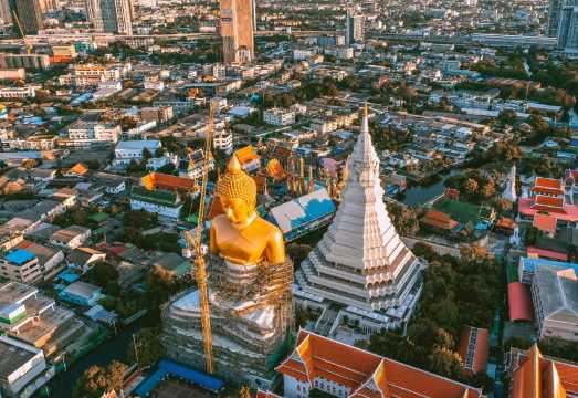 Bangkok Wat Phra That Doi Suthep + Ancient City of Siam + Elephant Museum Day Trip