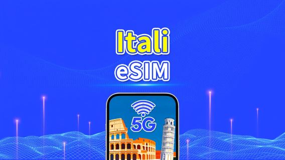 eSIM Italia | 5G/4G | Pakej data harian/jumlah | 1-30 hari | Penagihan 24 jam | kod QR