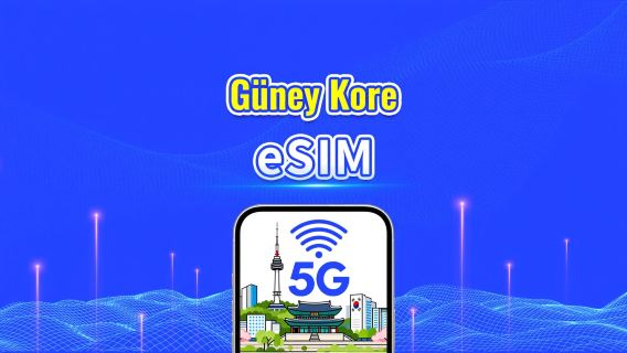 Güney Kore 5G eSIM | Çift Şebeke | Günlük/Toplam Veri Paketi | 1–30 Gün | 24 Saatlik Faturalandırma | QR Kod