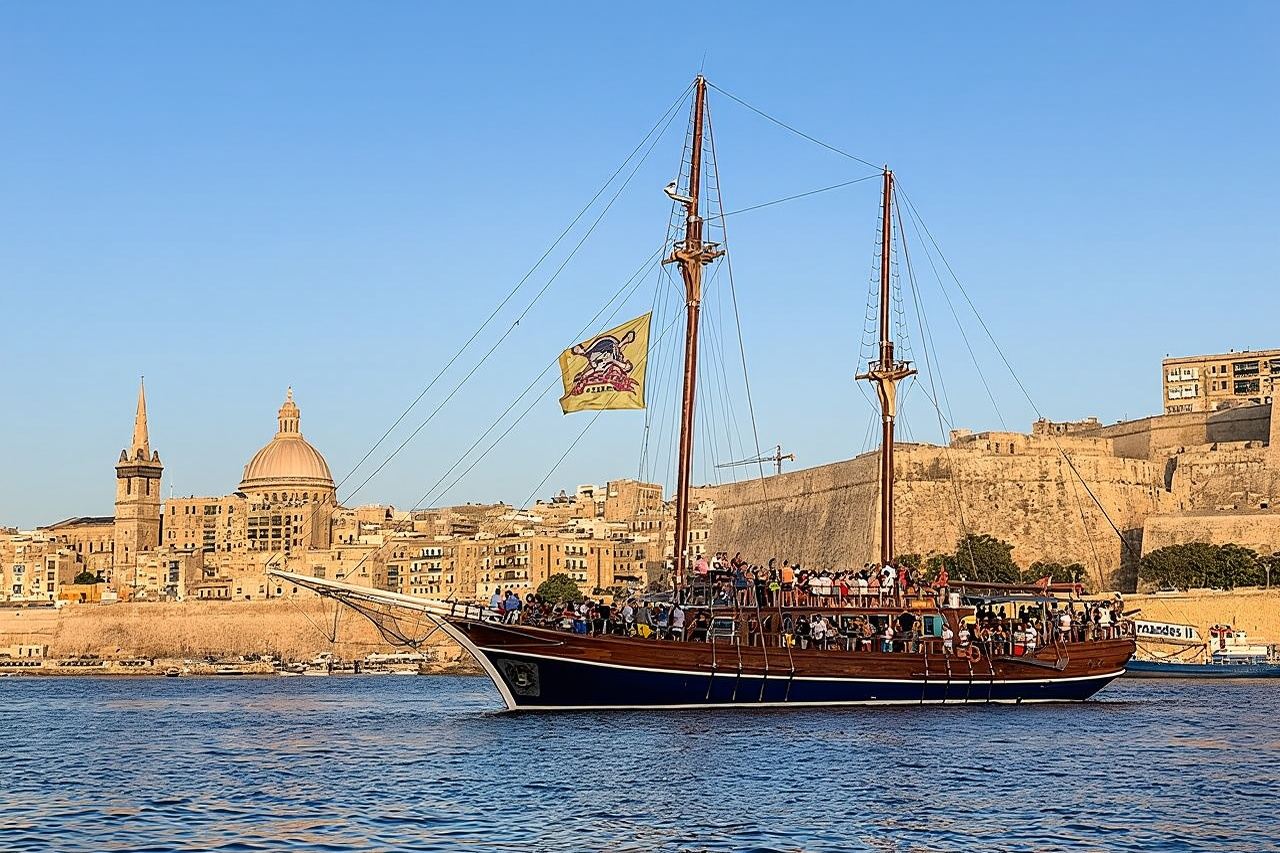 Barco pirata para fiestas en Malta