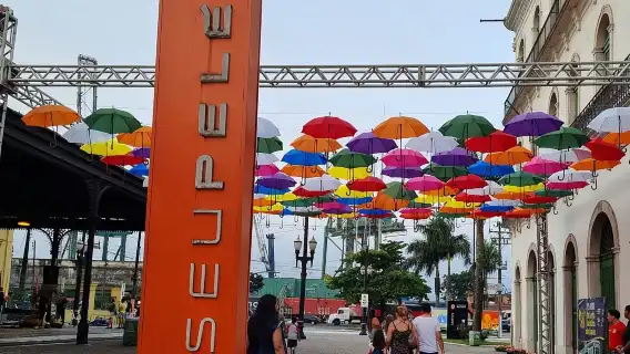 ทัวร์หาดซานโตสและกัวรูจา - 8 ชั่วโมง - รับที่เซาเปาโล