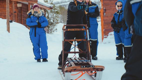 From Tromsø: Advanced Dog Sledding Daytime & Snow Park Visit