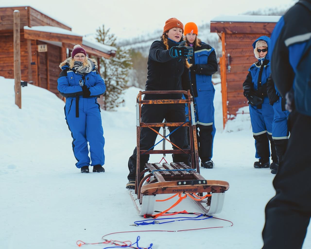 From Tromsø: Advanced Dog Sledding Daytime & Snow Park Visit