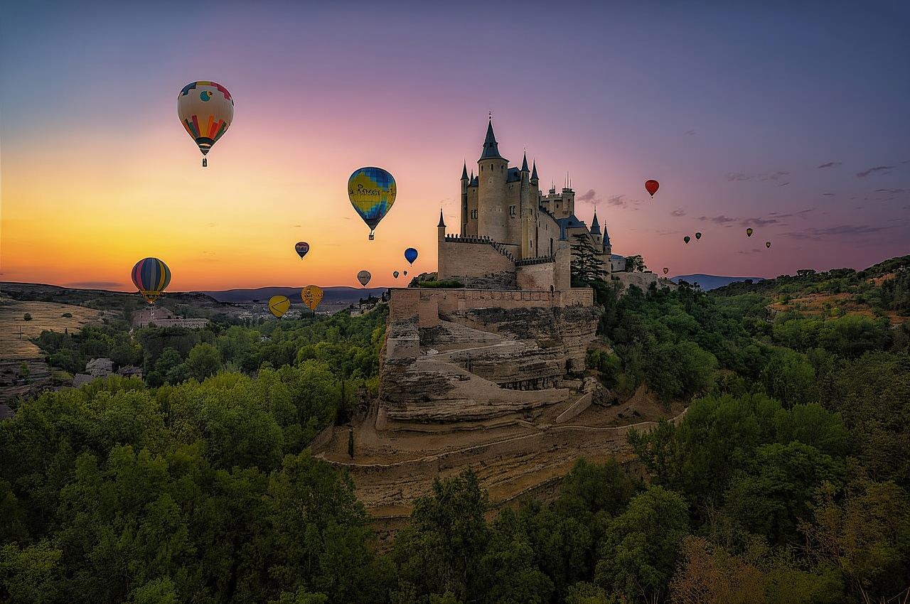 Balloon ride over Segovia