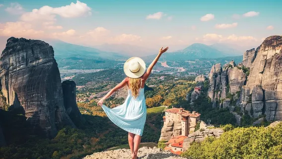 Atene: monasteri di Meteora, grotte e soste costiere con pranzo