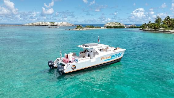 Icacos Double Dip Power Catamaran Snorkel & Lawatan Pantai