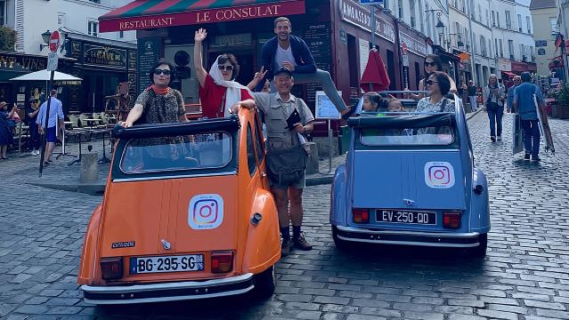 Aventure en 2CV Vintage : Visite des Incontournables de Paris en 2 Heures