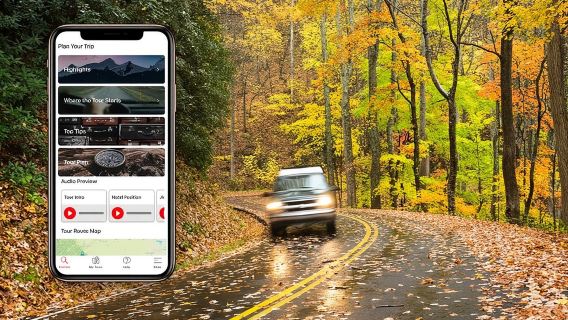 ทัวร์ขับรถด้วยระบบเสียงนำเที่ยวด้วยตนเองในเทือกเขาเกรตสโมกี