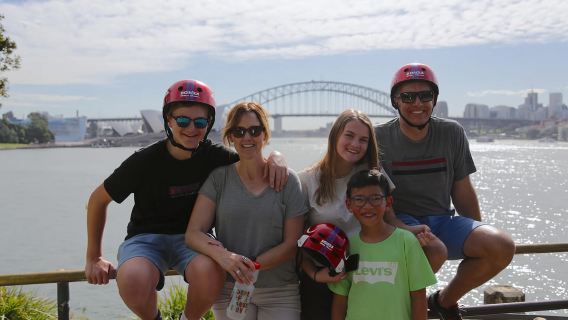 Balade panoramique à vélo sur le pont du port de Sydney