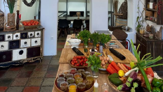 Cooking Class in Traditional cave house in Santorini!