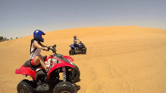 Evening Desert Safari BBQ Dinner & Quad Bike Sand boarding Camel