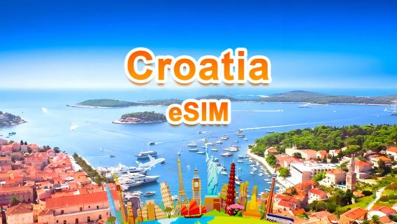 Croatia 5G eSIM | Total package | Total 1-30GB | 3-30 days | 24-hour system | QR code