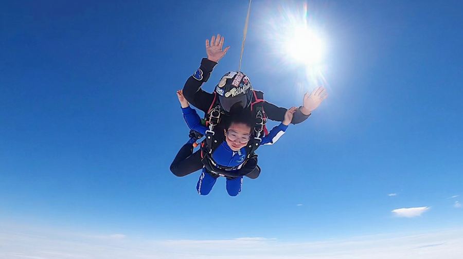 惠州旅拍【廣東惠州4千米高空跳傘+USPA職業教練+高清運動相機跟拍旅遊】