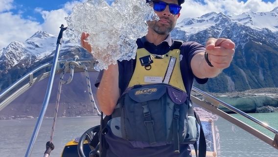 New Zealand South Island Aoraki / Mount Cook Tasman Glacier Ice Explorer Boat - Tasman Glacier Lake Explorer Tour - Magnificent Views of New Zealand's Glacial Lakes