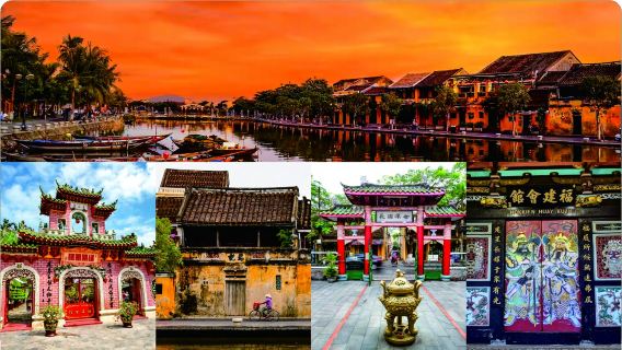 Da Nang Departure - Cam Kim Island Basket Boat + Hoi An Old Town Water Lantern & Night Market 1-day Tour