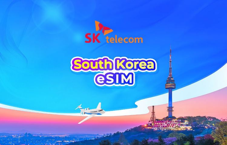South Korea SKT eSIM | Unlimited Data + 010 phone number | 1-90 days | 24-hour billing | QR code