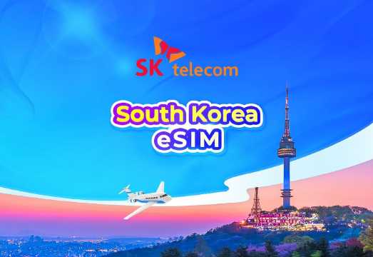 South Korea SKT eSIM | Unlimited Data + 010 phone number | 1-90 days | 24-hour billing | QR code