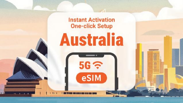 Australien 5G eSIM | Fullt stöd för AI-applikationer och TikTok | Olika abonnemang från 1–30 dagar | Köp och använd direkt | QR-kod