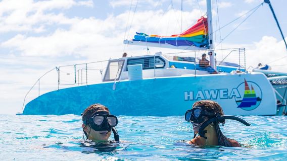 Waikiki Turtle Snorkel & Sail combo on Hawea Catamaran