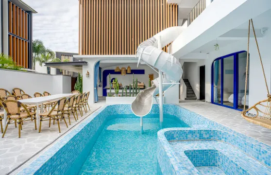 惠東赤砂冰雪樂園·過夜露營【九銘嶼海4房泳池營地【海鮮BBQ+私家泳池】】