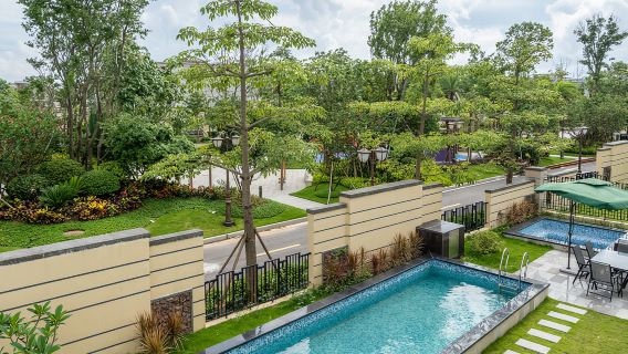 珠海海泉灣旅遊度假區·過夜露營【遇見巴黎3房4床泳池別墅+自動麻將+泳池+KTV+碳燒烤】