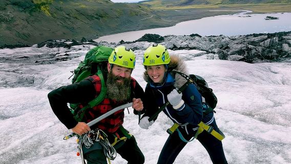 Glacier Hike w. Photos, South Coast Waterfalls & Black Sand Beach