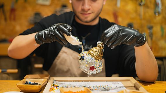 Turkish Mosaic Lamp Workshop in Istanbul