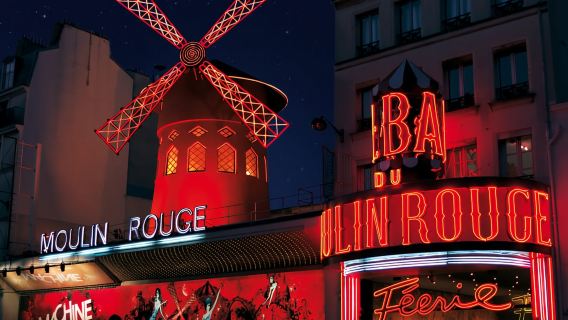 Parigi: Torre Eiffel, crociera con cena e spettacolo al Moulin Rouge