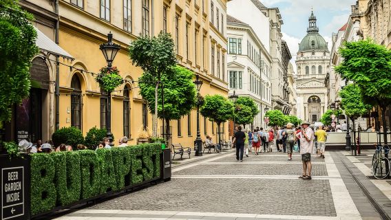 Tour di un giorno intero della città di Budapest con pranzo, vino e dessert