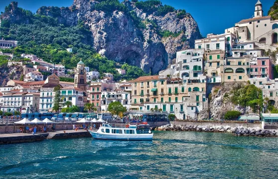 那不勒斯或薩勒諾出發的索倫托、阿馬爾菲海岸、龐貝全日遊