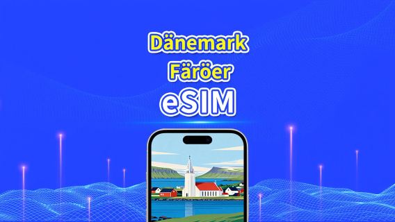 Dänemark + Färöer-Inseln eSIM | 5G/4G | Tägliches/Gesamtdatenpaket | 1-30 Tage | 24-Stunden-Abrechnung | QR-Code