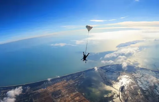 樂東鶯歌海跳傘基地跳傘體驗+手持攝像+第三方攝像成人
