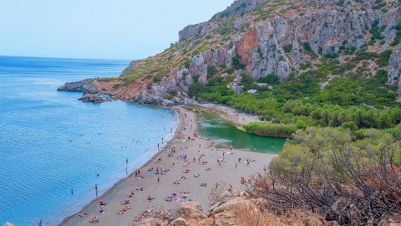 Preveli beach + Kourtaliotiko Gorge + Rethymnon one-day tour in Crete, Greece