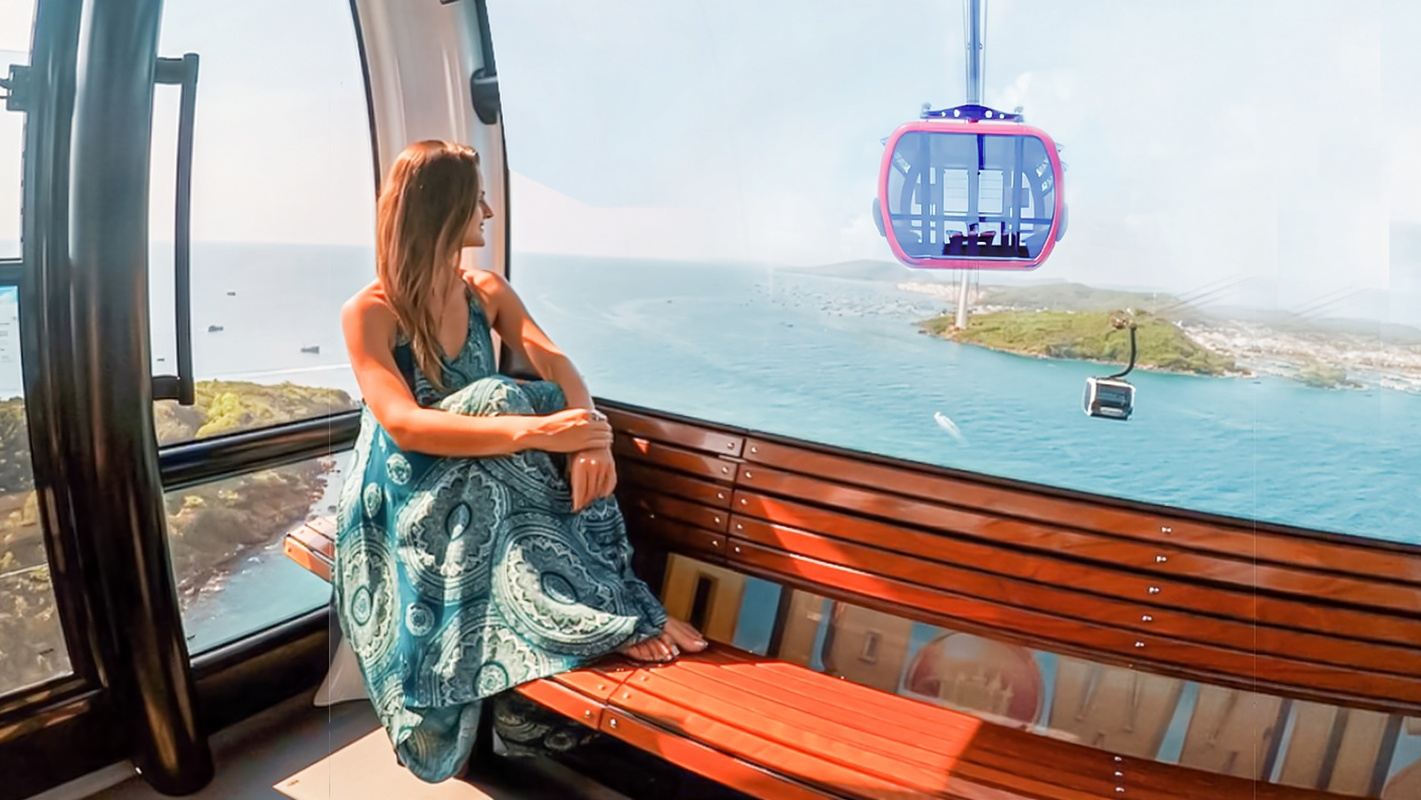 Tour di un giorno alla funivia transoceanica del parco Hòn Thơm a Phu Quoc Island [disponibile lo stesso giorno|Disponibili più pacchetti tra cui scegliere