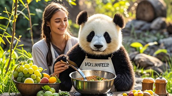 1-Day Giant Panda Base Volunteer Tour|National Treasure Exploration