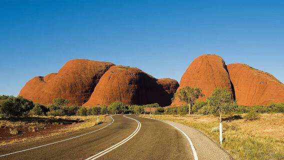 Desde Yulara: tour vespertino de 3 horas en grupos pequeños por Kata Tjuta