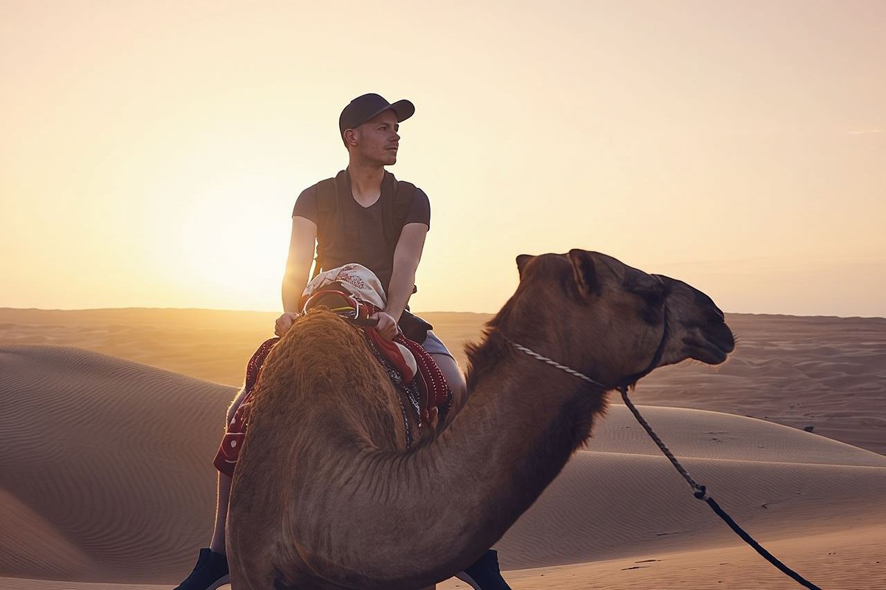 Morning Desert Safari with Camel Ride and Sandboarding