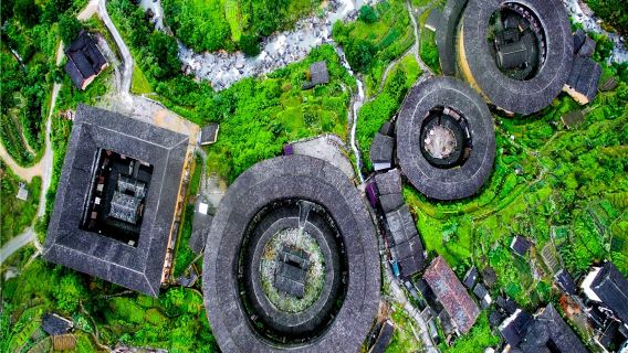 one-day tour to Fujian Tulou King attraction+ Fujian Tulou (Yongding) attraction+ Yunshuiyao Scenic attraction