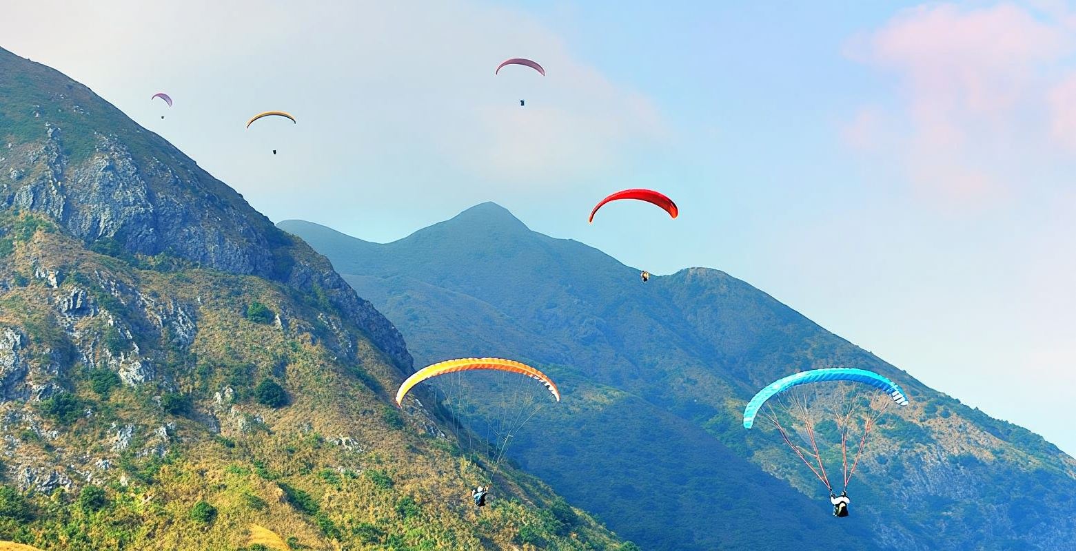 峨眉山蒲公英滑翔傘俱樂部+峨眉山滑翔傘飛行體驗【專業教練一帶一飛行+贈送高清視訊】